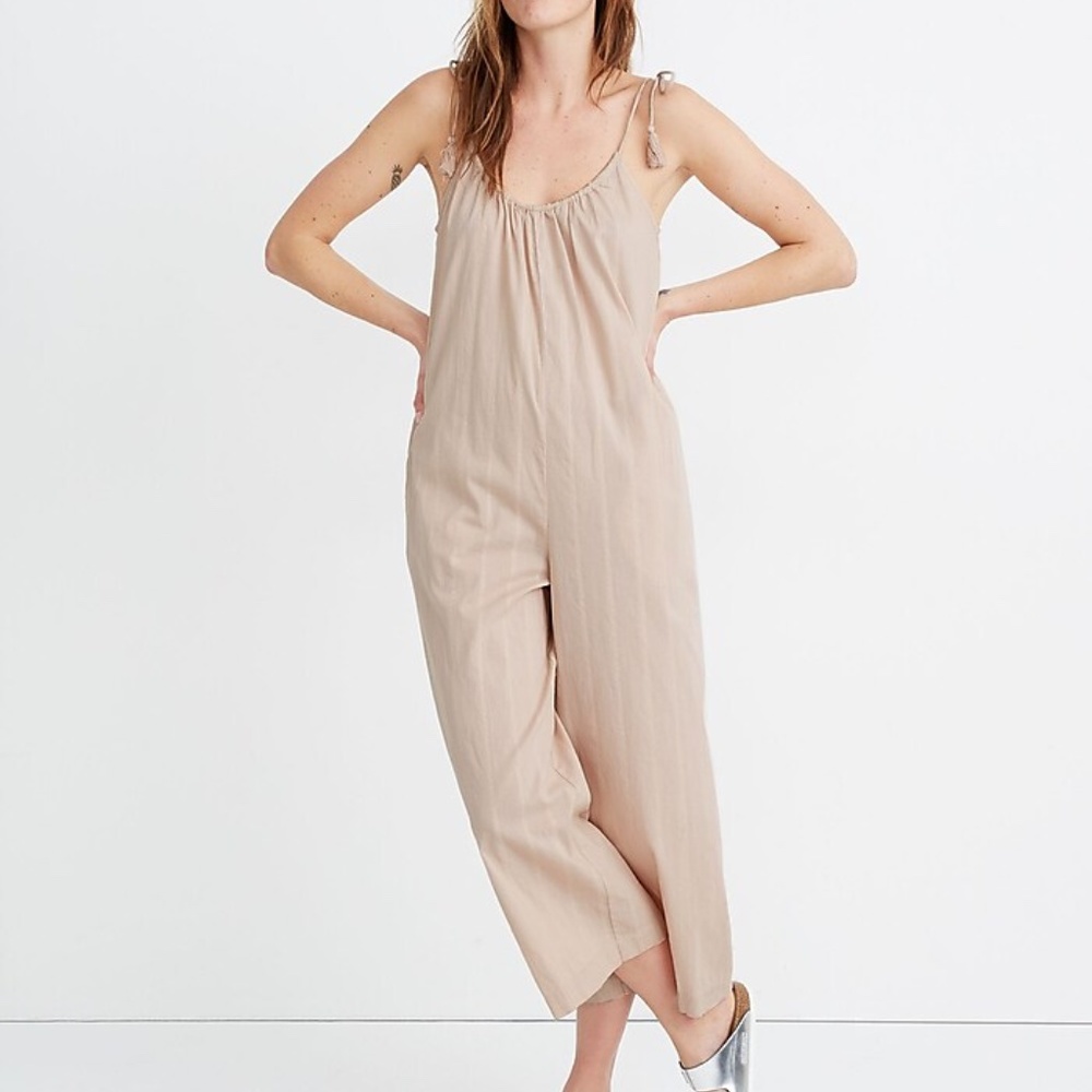 Madewell Tie Strap Cover Up Jumpsuit, XS, NWT!